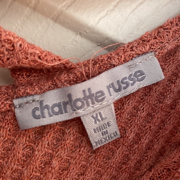 Charlotte Russe Waffle Top - Picture 3 of 3